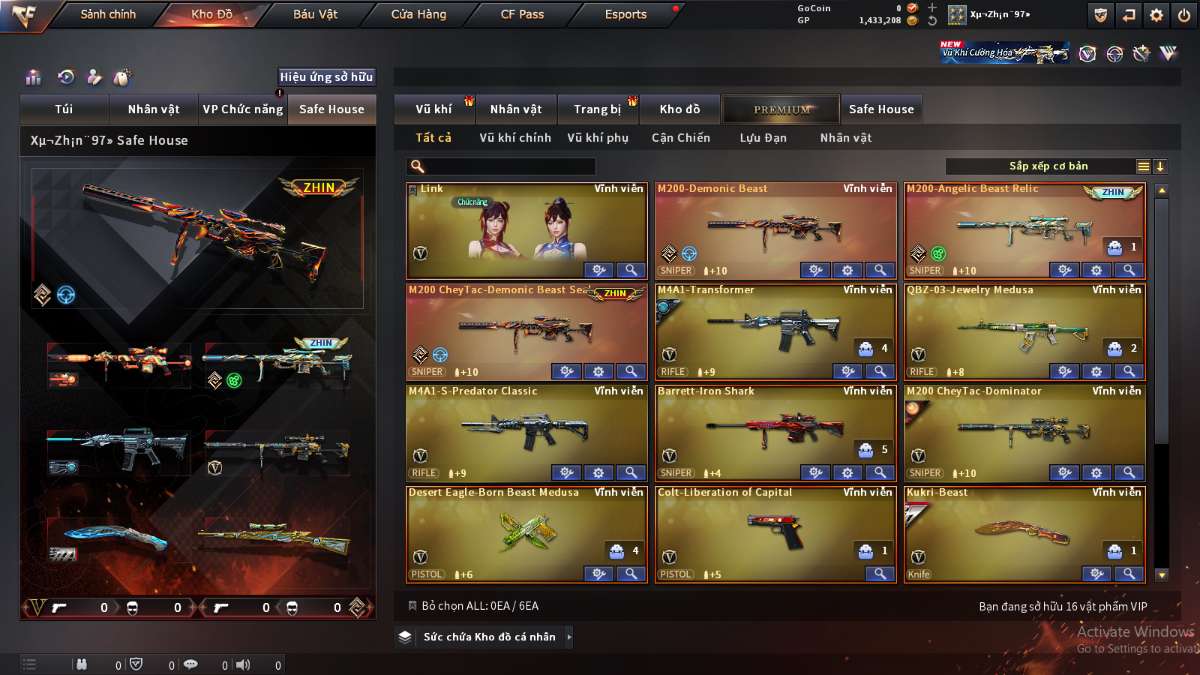 shop acc cf uy tin gia re
